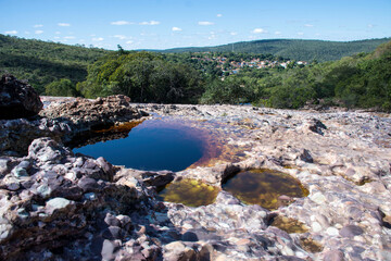 Piscinas naturais do Serrano, Lençóis, Brazil. Serrano natural pools.