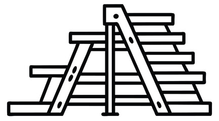 step and ladder icon