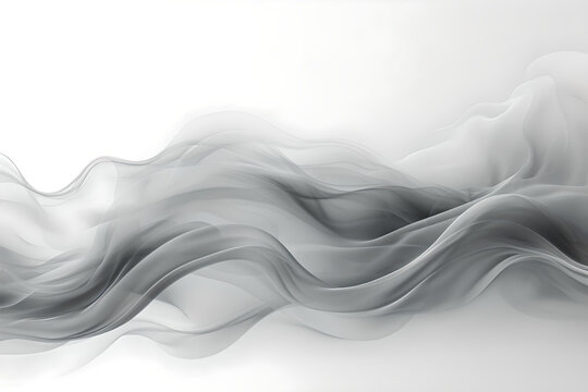 Gray background, Fabric texture, Silk fabric background, gray textile, 3D Wave background