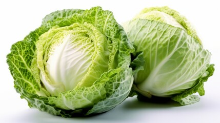 Cabbage on the background. Created with Generative AI technology.