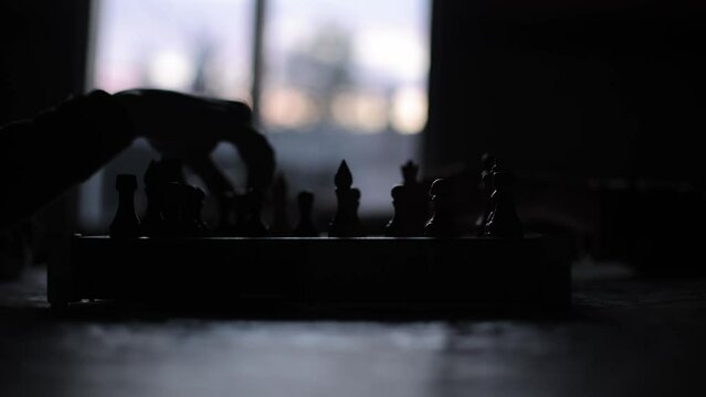 Chess battle, business strategy concept