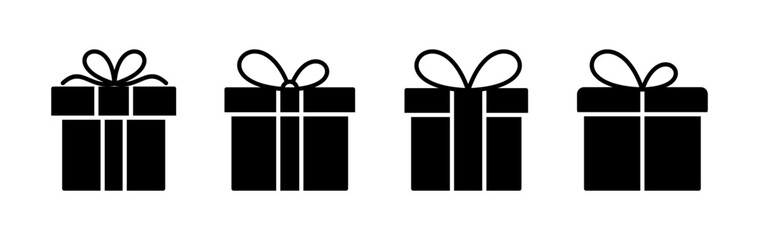 Gift icon vector. gift box icon. birthday gift