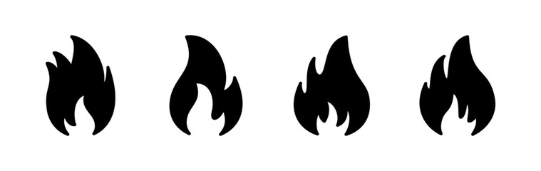 Fire icon vector. fire flame icon