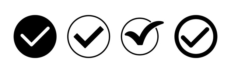 check icon vector. check mark icon. check list button icon.
