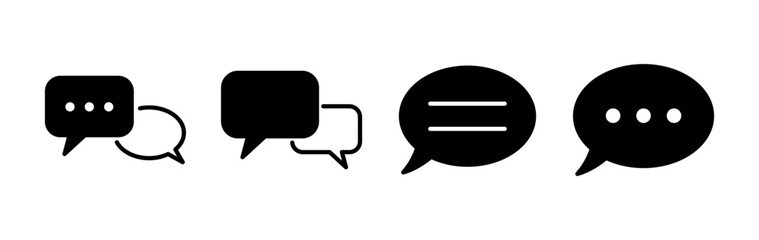 Chat icon vector. Chat Icon in trendy flat style isolated. Speech bubble symbol