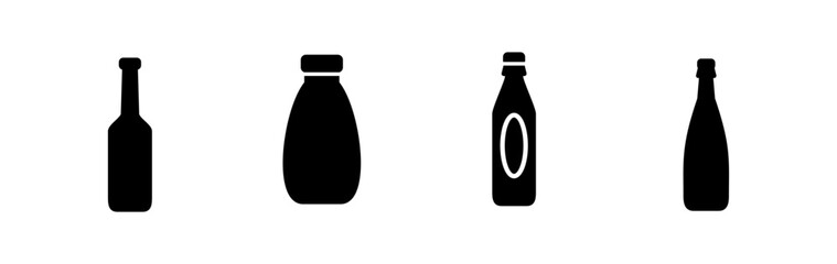 bottle icon vector. bottle icon in trendy flat design