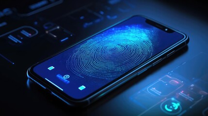 Digital identity and cybersecurity of personal data safety on digital storage or wallet concept