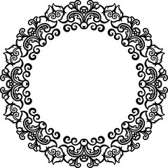 Classic Ornament Frame For Wedding