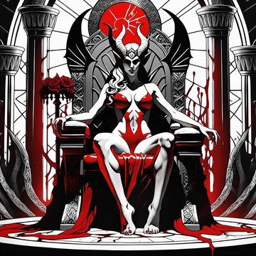 Pain on throne