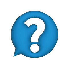 3d question mark icon 