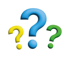 3d question mark icon 