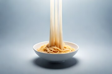 bowl of noodles GENERATIVE AI - obrazy, fototapety, plakaty