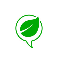 eco friendly icon for talk