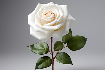 single white rose