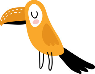 Cute Animal Illustration. Scandinavian Style