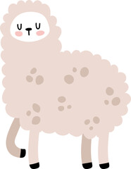 Cute Animal Illustration. Scandinavian Style