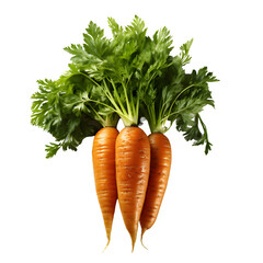 carrot vegetable isolated on transparent background ,carrot isolated cut out png ,generative ai