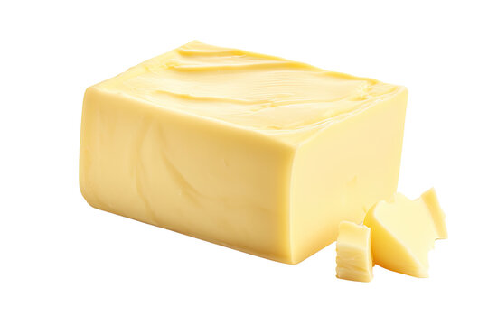 butter isolated on transparent background