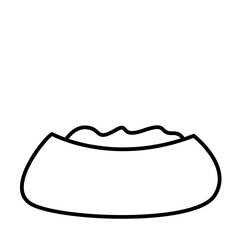 cat food of international cat day line icon