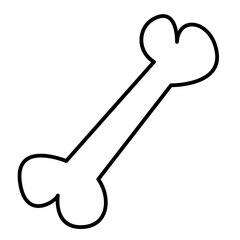 bone of international cat day line icon