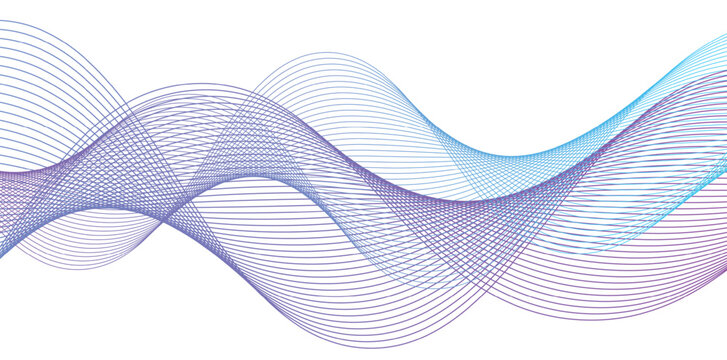 Abstract wave design. Data visualization, Cyberspace, Big data, analytics, Digital era, Information technology, Innovative concepts. Gradient wave lines for banner, presentation, template, web design © Accountanz