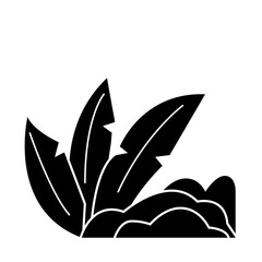 green grass of solid icon style