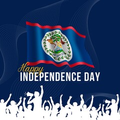 Premium Vector | Belize independence day 21th september