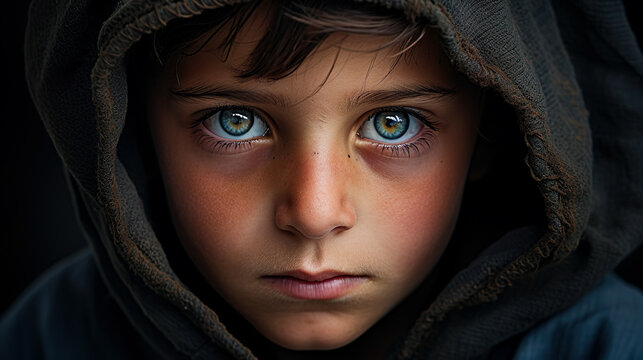 難民の少年