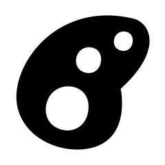 painting artist of international youth day solid icon style