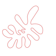 Thin Line Matisse Inspired shape 