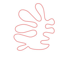 Thin Line Matisse Inspired shape 