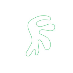 Thin Line Matisse Inspired shape 