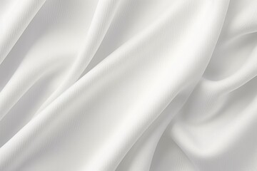 Obraz premium White satin, linen textiles, jeans fabric curves wave lines background texture for web design , banner , business concept. Generative AI