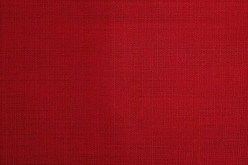 Fototapeta premium Red satin, linen textiles, jeans fabric curves wave lines background texture for web design , banner , business concept. Generative AI