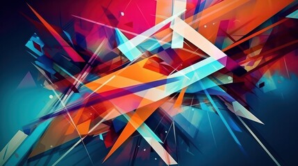 Abstract geometry line sport background, Generative AI