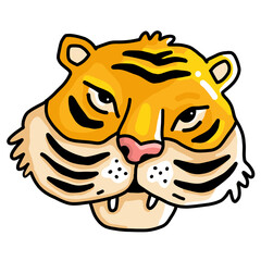 cartoon tiger head
