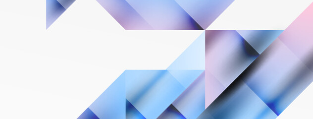 Fototapeta premium Captivating vector abstraction. Triangles interlock in mesmerizing dance, crafting dynamic geometric backdrop. Fusion of shapes and angles creates artful symphony of modern design