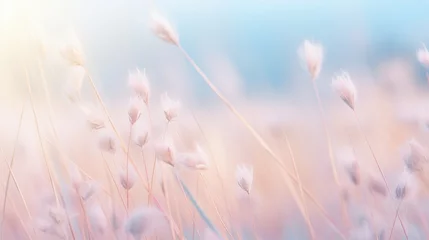 Crédence de cuisine  Spring flowers texture pink and purple background , Generative AI  © tonstock