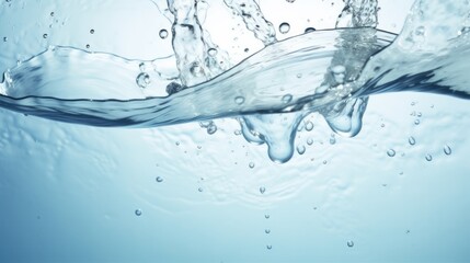Obraz premium Water splash isolated on white background
