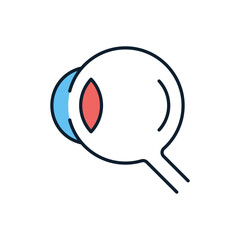 Eye Related Vector Icon. Eye sign. Isolated on White Background