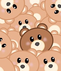 background with teddy bears