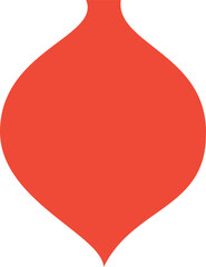 Obraz premium Digital png illustration of red red shape on transparent background