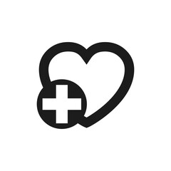medical health icon. solid glyph style icon