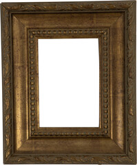 Digital png illustration of frame with copy space on transparent background