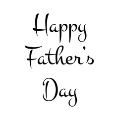 Digital png illustration of happy father's day text on transparent background