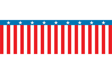 Digital png illustration of stars and stripes of flag of usa on transparent background