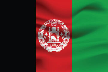 vector flag of afganistan