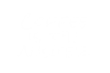 Digital png illustration of coffee is the answer text on transparent background