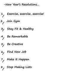 Obraz premium Digital png illustration of new year's resolutions on transparent background