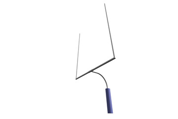 Digital png illustration of goal post on transparent background